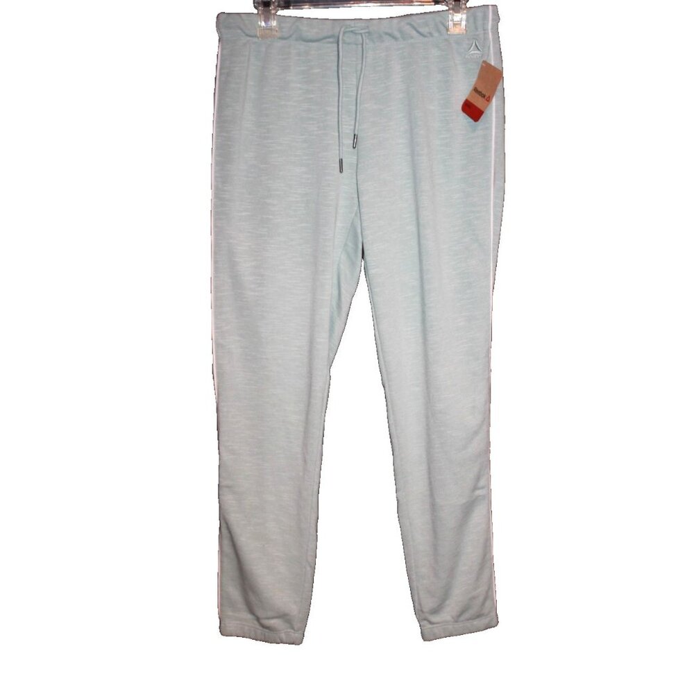 Reebok Cuffed Training Women's Athleisure Fleece Pant Size S Seafoam Green NEW